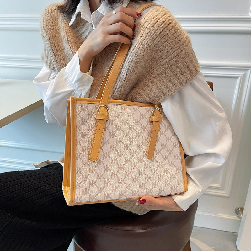 Fashion Women Large Capacity Letter Printed Tote Bag