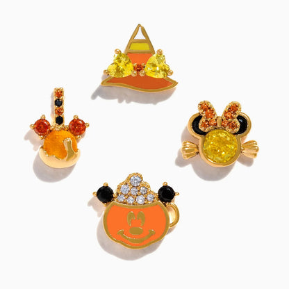Pendientes de Halloween con dibujos animados de moda, chapados en cobre dorado