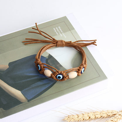 Bohemian Vintage Evil Eye Woven Bracelet