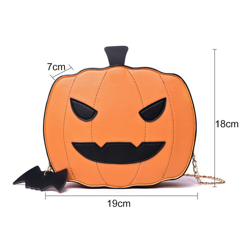 Bolso de poliéster con forma de calabaza y diablo para niños en Halloween