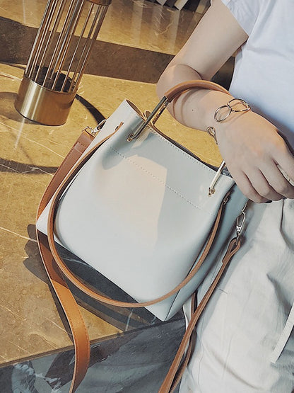 Women Bucket Large Capacity Shoulder Crossbody Bag
