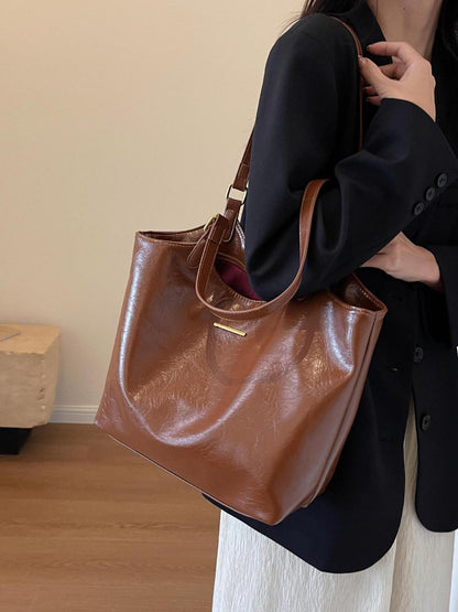 Bolso de mano informal de gran capacidad para mujer