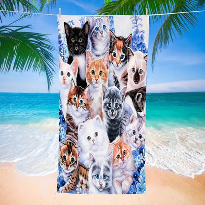 Toalla de playa con estampado gráfico de mal de ojo