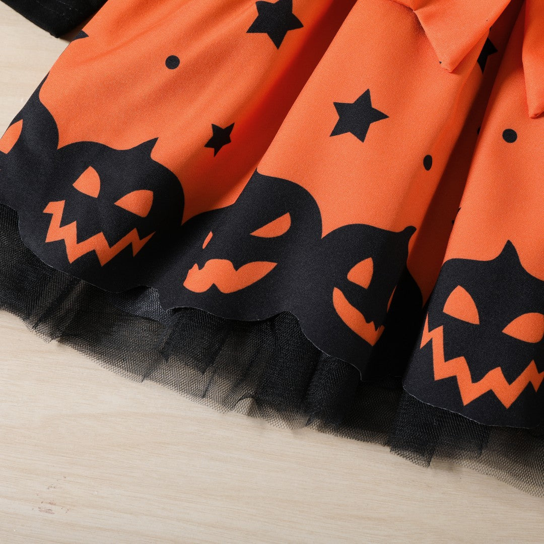 Kids Toddler Girls Casual Cotton Halloween Dress
