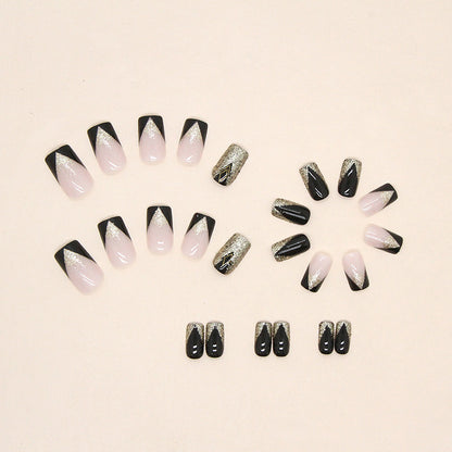 Nail Art cercueil pailleté pour femme