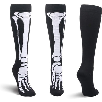 Unisex Halloween Skull Outdoor Sport Calf Socks