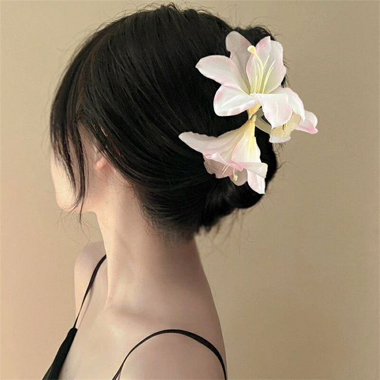 Épingle à cheveux pastorale pour femme Sweet Lily Grab Clip