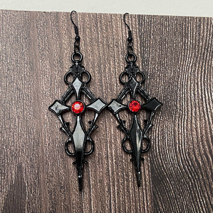 Boucles d'oreilles gothiques vintage pour femmes, mode Halloween