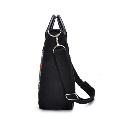 Bolso bandolera de lona con calavera de Halloween personalizada para mujer