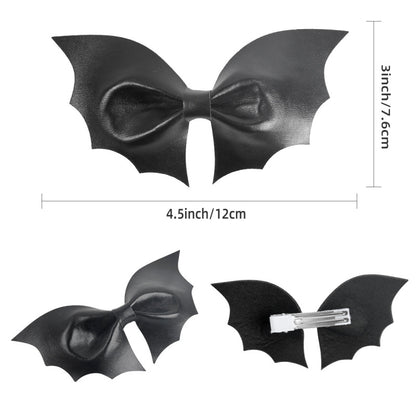 Children Kids Baby Halloween Cartoon Bat Wings Hair Clip