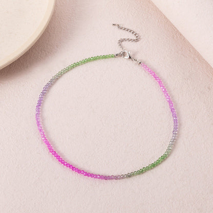 Bohemian Handmade Multicolor Rice Beaded Necklace