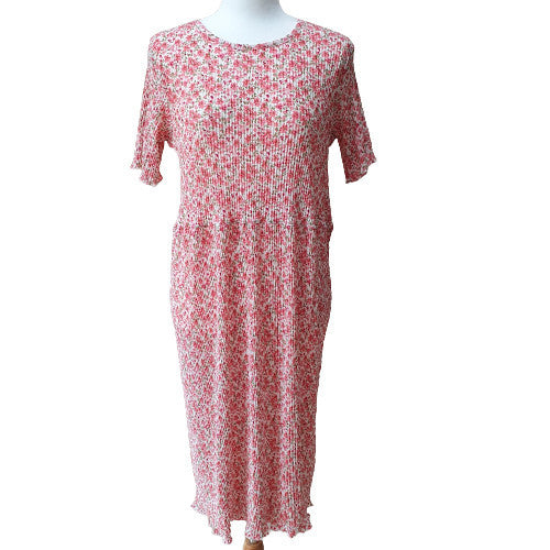 Women Casual Floral Printed Short Sleeve Dress