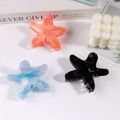 Fashion Starfish Grab Clip Acrylic Women'S Hairpin