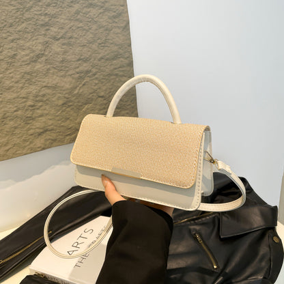 Bolso de mano con costuras abatibles de moda - Tendencia urbana