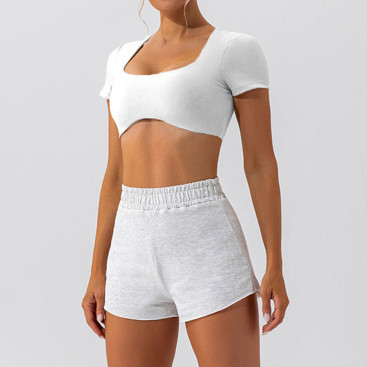 Women Fashion Sexy Solid Color Quick-Drying Yoga Set