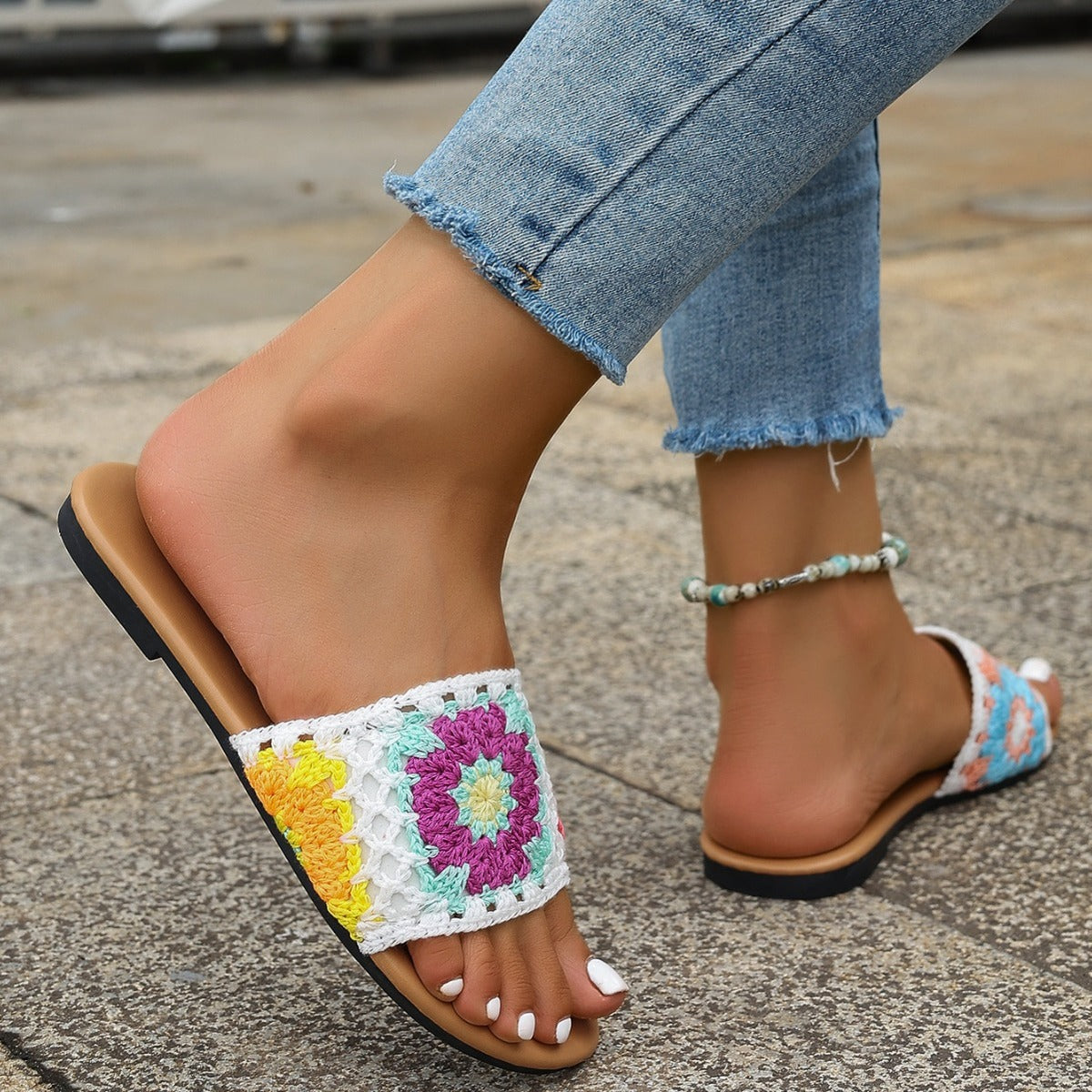 Sandalias de playa ligeras y transpirables para mujer