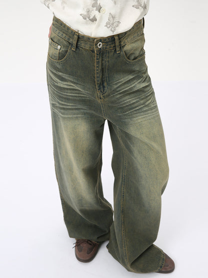 Jean rétro coupe droite et large pour homme