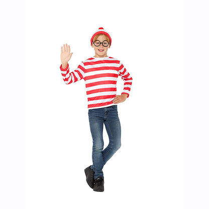 Halloween Cartoon Smart Wally Cosplay Parent-Child Costume