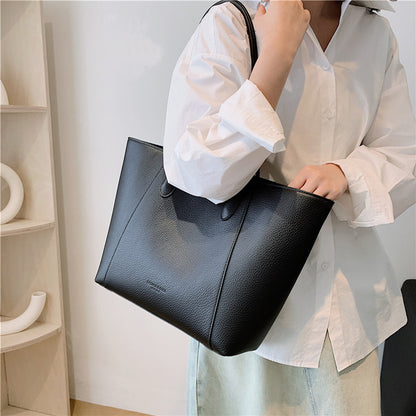 Bolso de mano vintage sencillo de gran capacidad