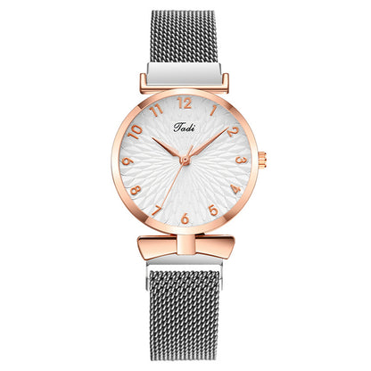 Women Fashion Casual Solid Color Digital Sunflower Quartz Watch