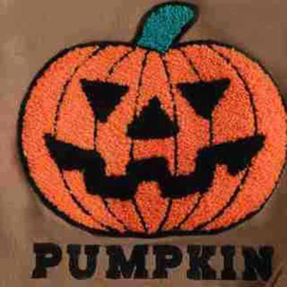 Kids Toddler Boys Halloween Pumpkin Embroidered Tracksuit