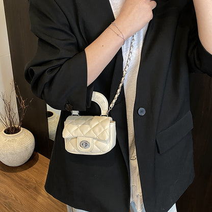 Mini bolso bandolera de moda de color liso