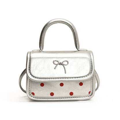 Mini bolso bandolera cuadrado con lazo de moda