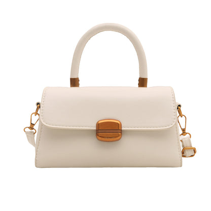 Bolso de hombro sólido elegante retro