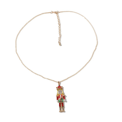 Collar con colgante de aleación de dibujos animados creativos de moda para mujer