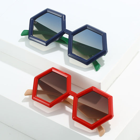Polygonal Personalized Water Chestnut Hexagon Sunglasses