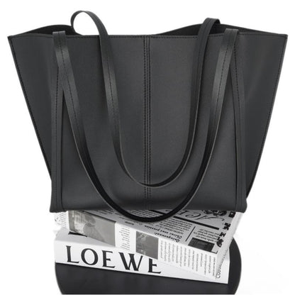 Vintage Black Large Capacity Tote Bag