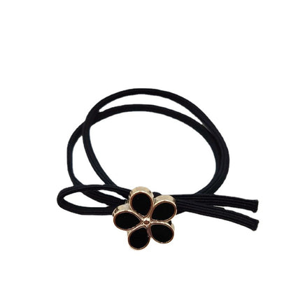 Women Fashion Solid Color Floral Hair Rope