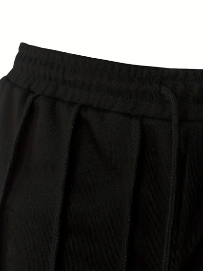 Short ample à lacets de couleur unie et décontracté pour femme