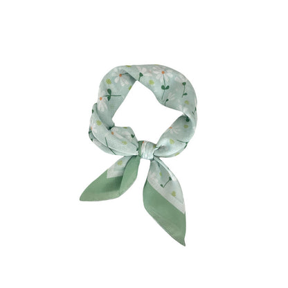 Bufanda floral de lino y algodón de moda de verano para mujer
