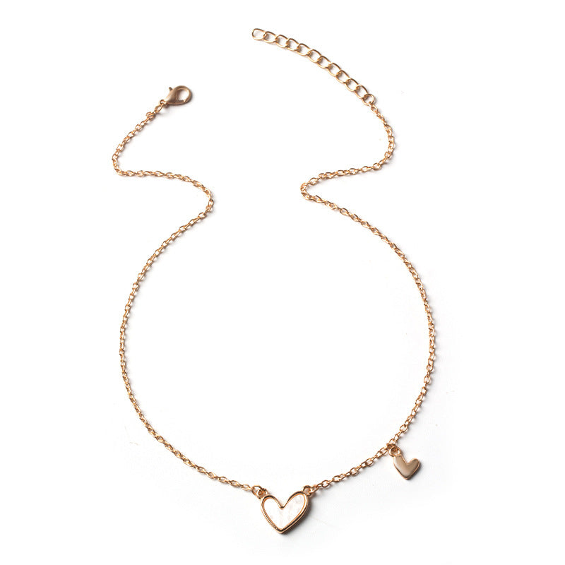 Collar de amor acrílico simple de moda para mujer, estilo geométrico de aleación