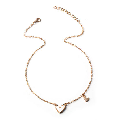 Collar de amor acrílico simple de moda para mujer, estilo geométrico de aleación