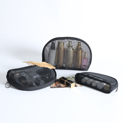 Bolsa de cosméticos transparente de gran capacidad