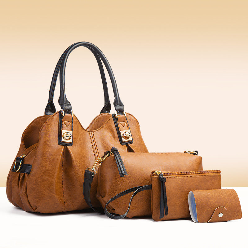 Ensemble de quatre sacs à main vintage de grande capacité