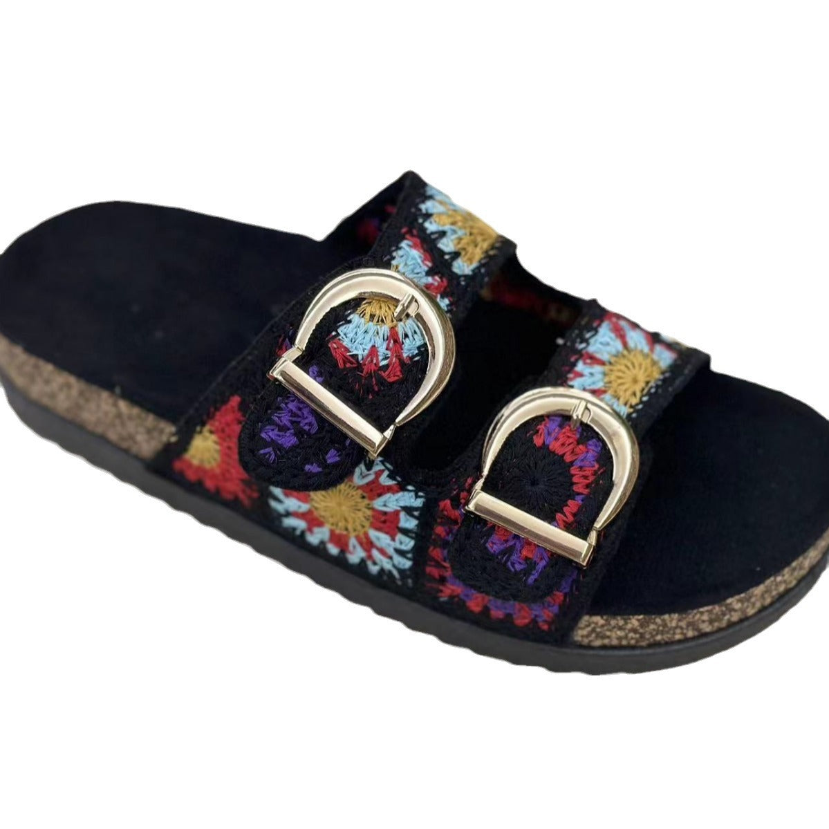 Pantuflas tejidas informales de moda para mujer para vacaciones