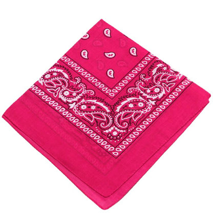 Bufanda cuadrada de algodón con estampado de anacardos para mujer, accesorio de estilo urbano