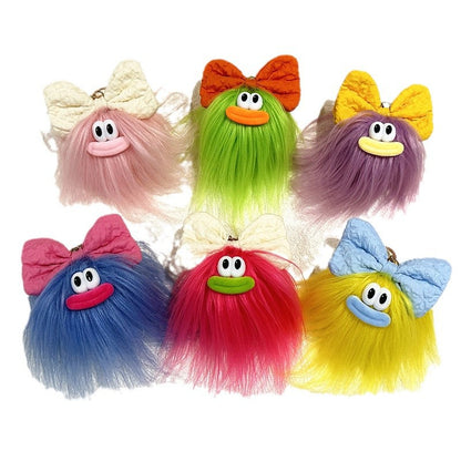 Cute Bow Doll Keychain Plush Cartoon Pendant