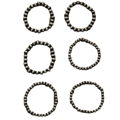 Conjunto de 6 pulseras de cuentas vintage bohemias