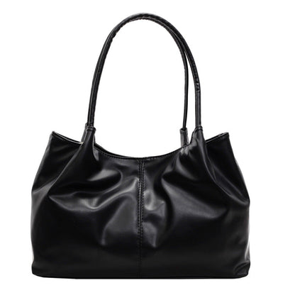 Grand sac fourre-tout décontracté de couleur unie pour femme