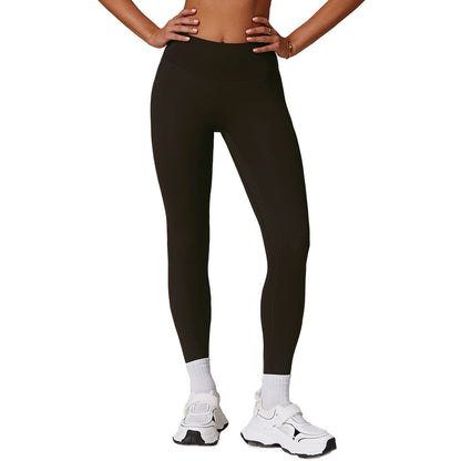 Women Fashion Casual Solid Color Quick-Drying Yoga Pants