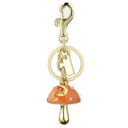 Accesorios de llavero con colgante de hongo de moda