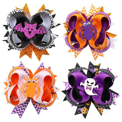 Children Kids Baby Halloween Fabric Hairclip Accessory