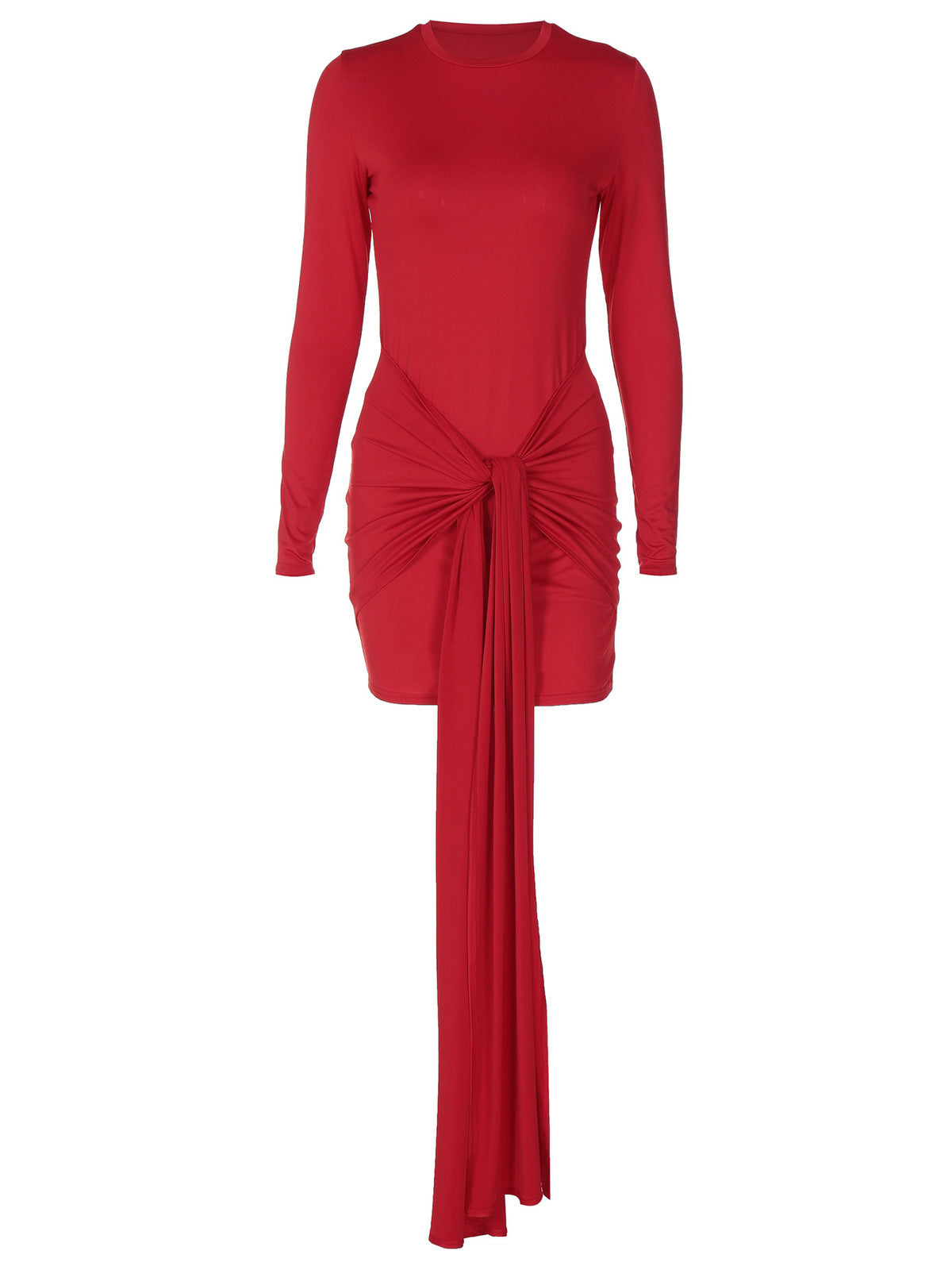 Women Sexy Bodycon Long Sleeve Dress in Solid Color