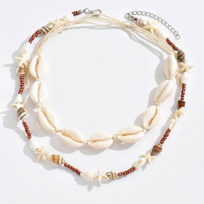 Bohemian Beach Holiday Shell Sea Necklace