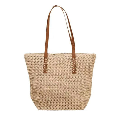 Women Casual Large Capacity Straw Woven Tote Bag