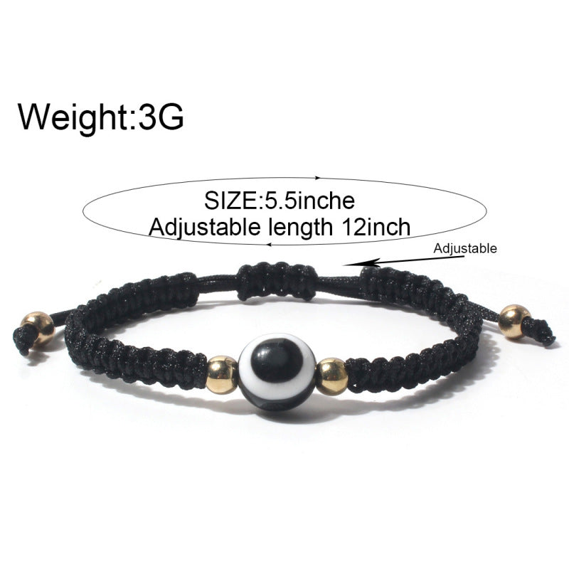 Bohemian Bracelet for Women Knitted Eye Bead Boho Jewelry